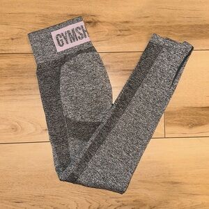 Gym Shark Grey & Blush Leggings Size Small